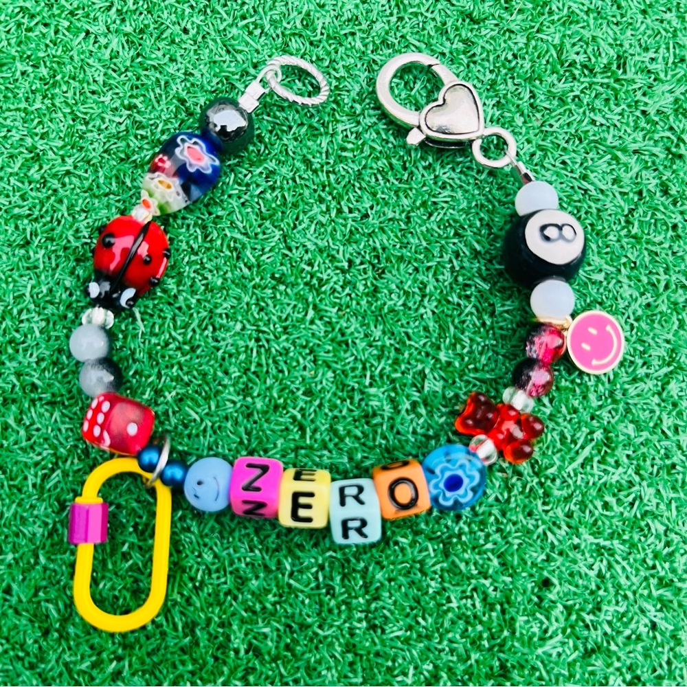 (ZERO) Custom Bracelet 8.25 Toggle Heart Clasp Kandi
